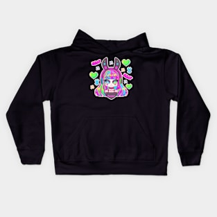 Neon Bunny Kids Hoodie